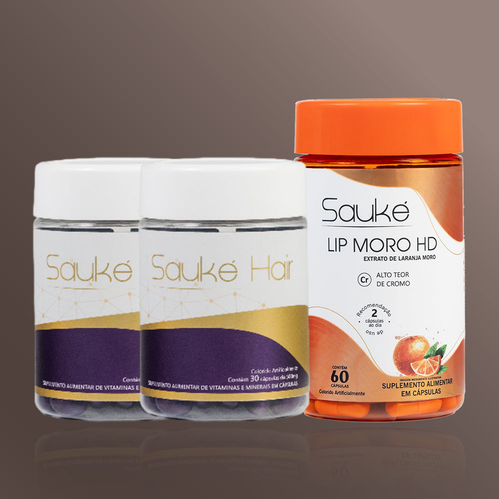 Kit - 2 Sauke Hair + 1 Lip moro HD