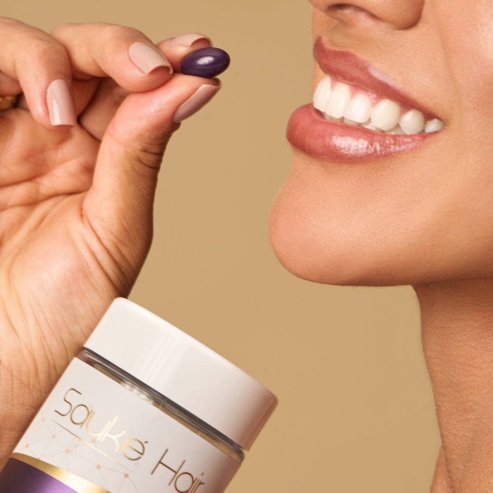 Kit Compre 6 Leve 9 Sauké Hair Vitaminas Para Cabelo 30 cáps 500mg