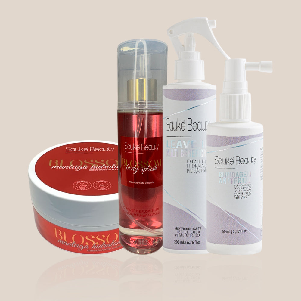 Kit Compre 2 Leve 4: Body Splash e Manteiga ganha Leave-in + Blindagem