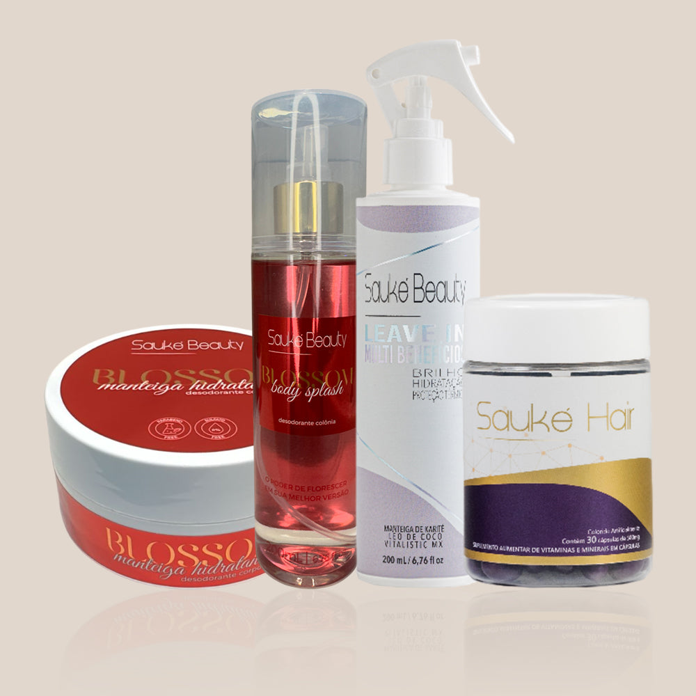 Kit Compre 2 Leve 4: Body Splash + Manteiga ganha Sauké Hair e Leave in