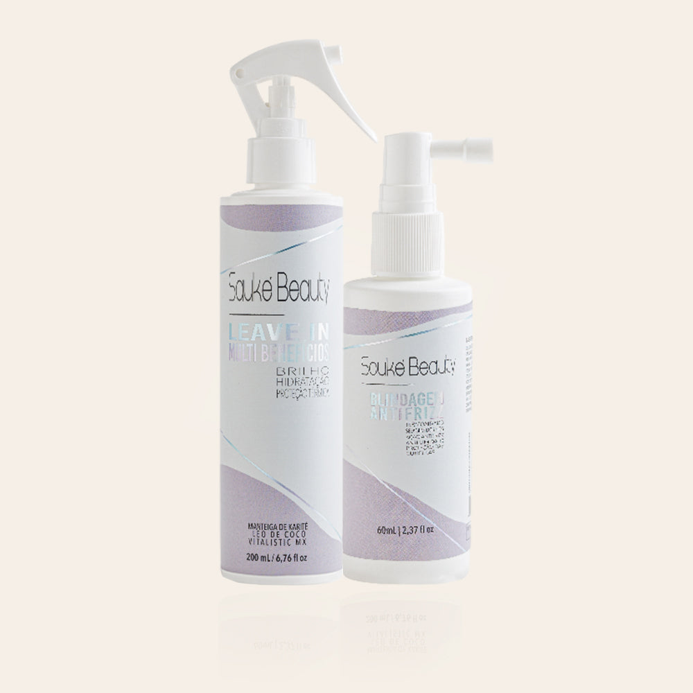 Kit - 1 Leave-In Multibenefícios + 1 Blindagem Protetor Térmico - Escova perfeita