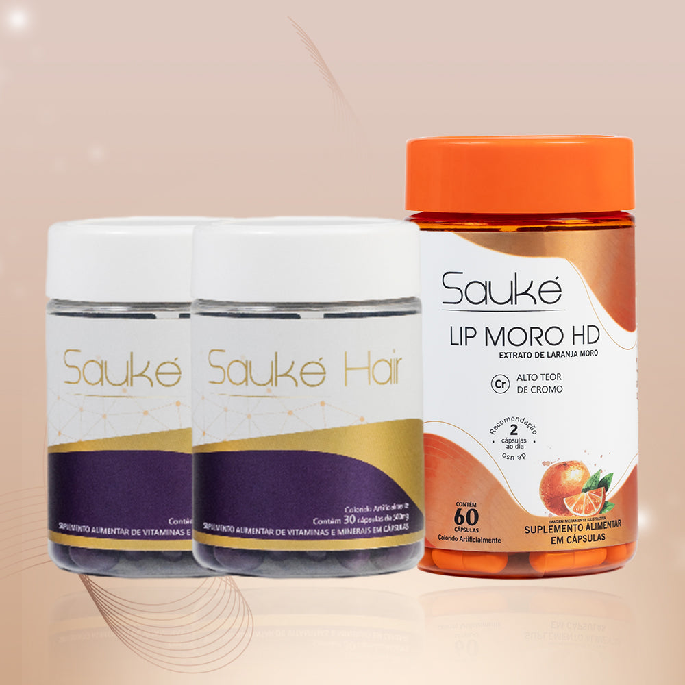 Kit 2 Sauke Hair + 1 Lip Moro