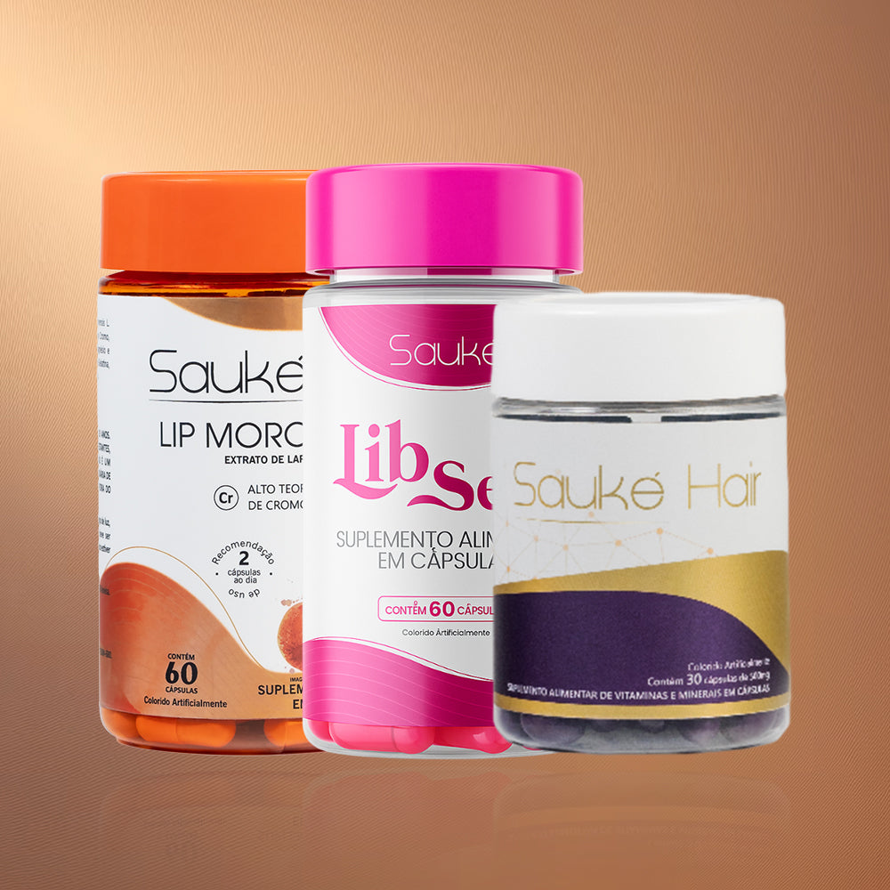 Kit : 1 Libsens + 1 Lip moro HD + 1 Sauke Hair