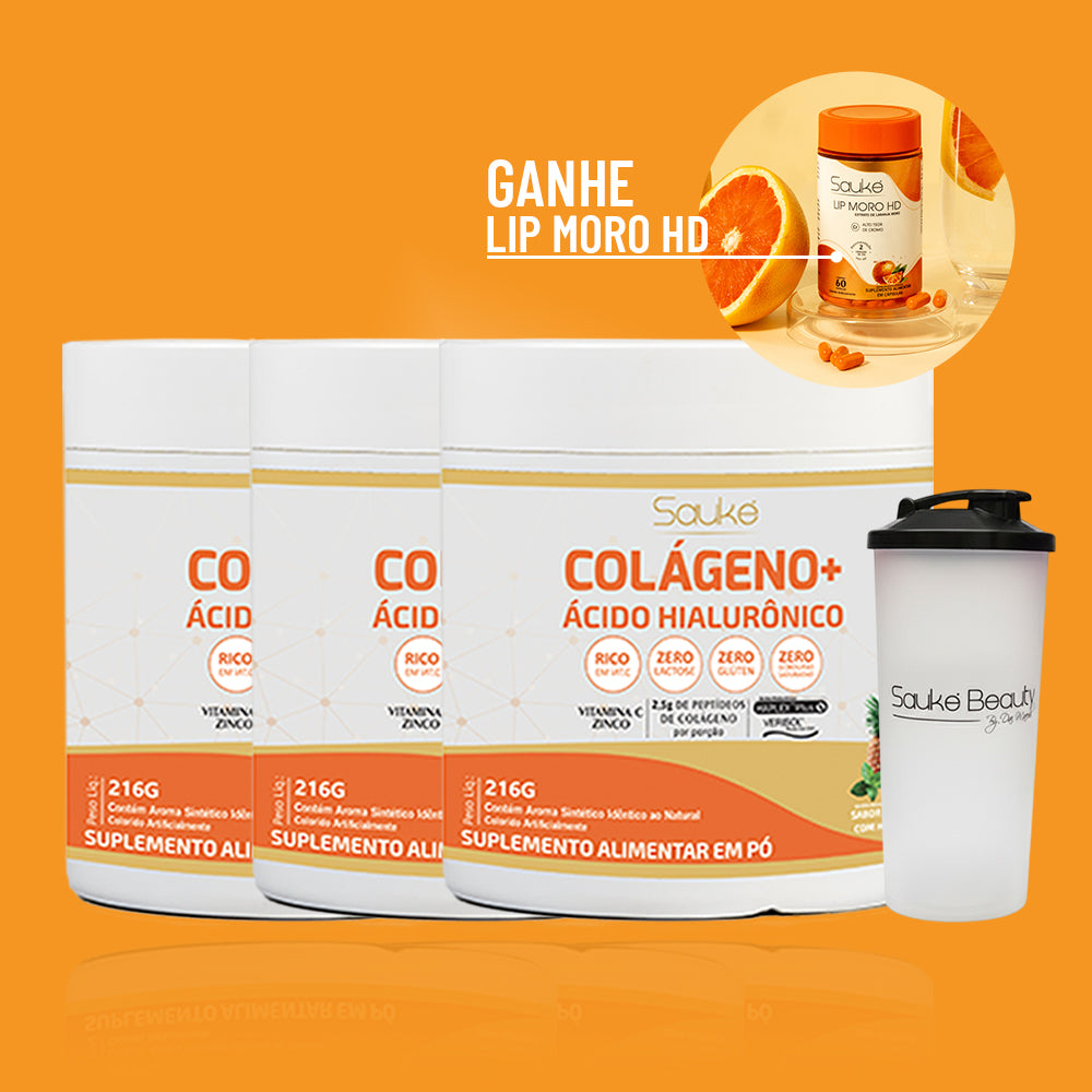 Kit 3 Colágenos ganha Lip moro HD