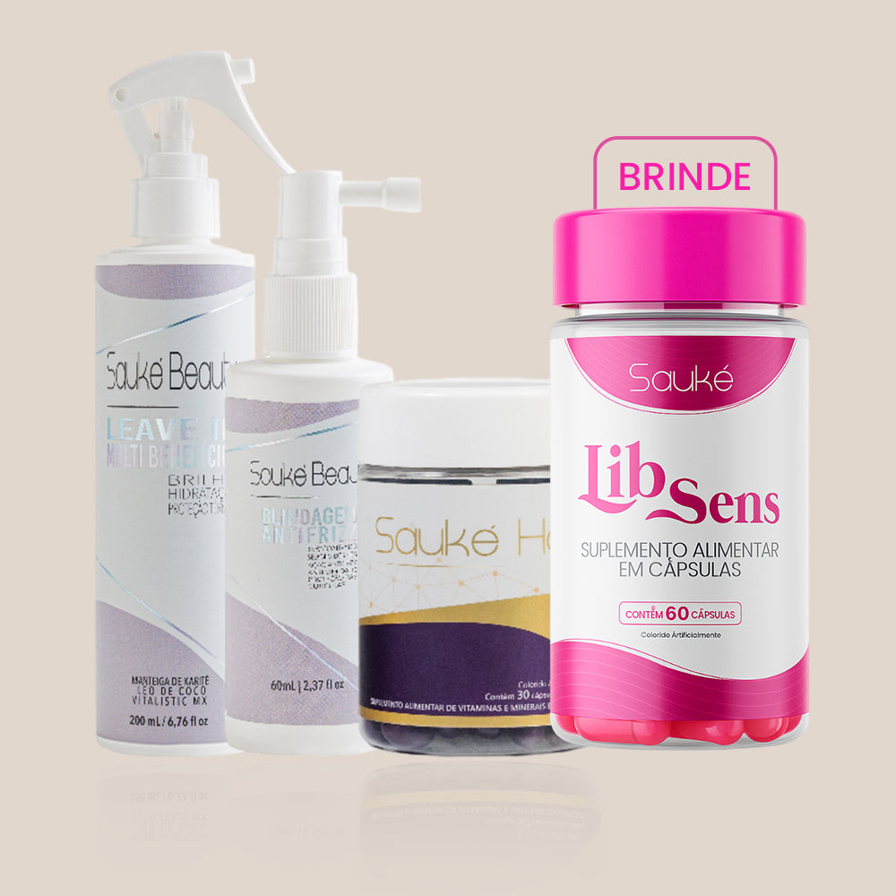 Sauké Hair + Leave in + Blindagem