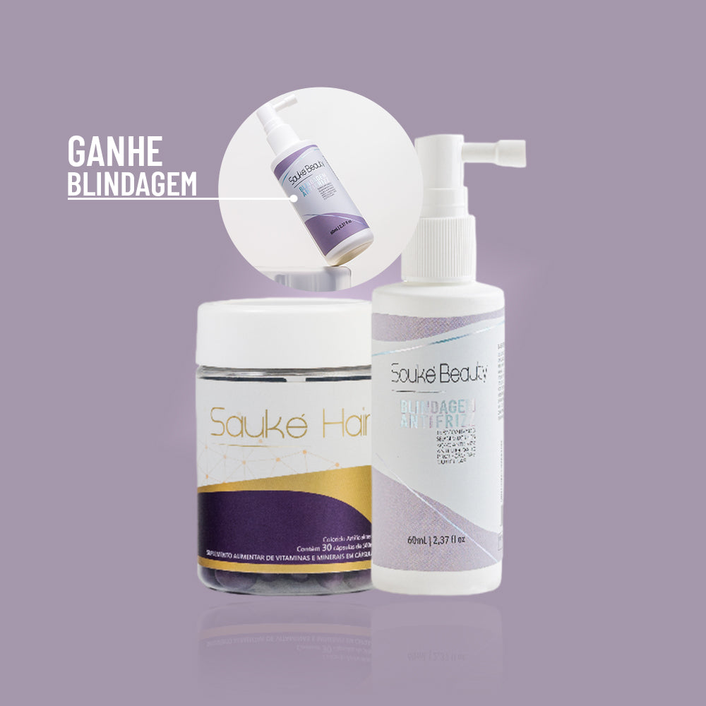 kit Blindagem + hair ganhando 1 blindagem