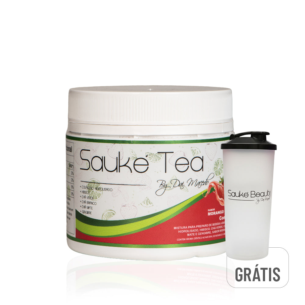 Sauké Tea Morango com Limão 300gr em pó