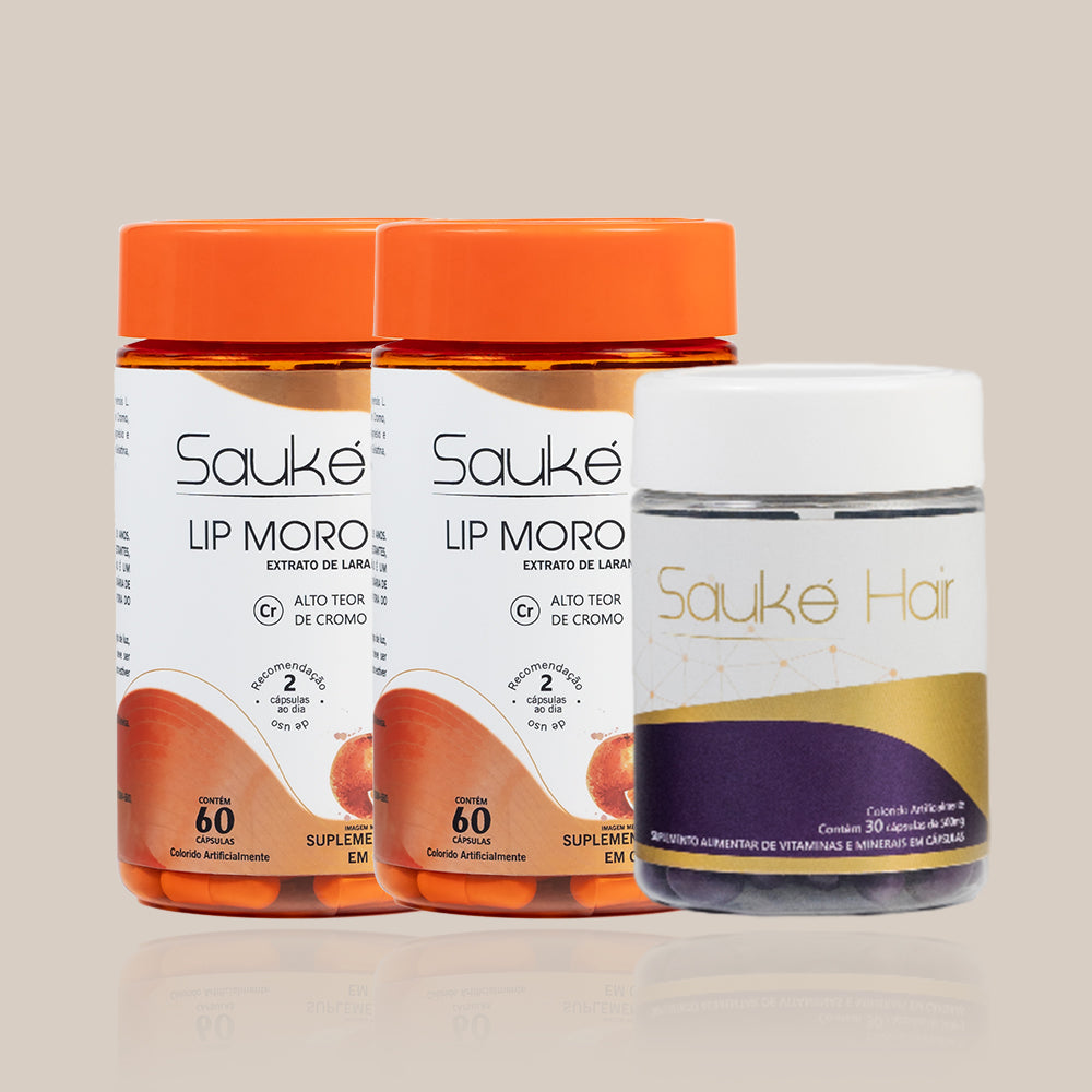 Kit - 2 Lip Moro + 1 Sauke Hair - Tratamento corpo e cabelo