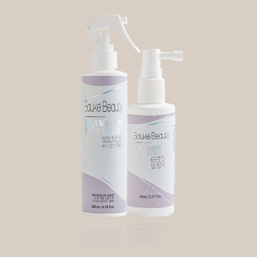 Kit - 1 Leave in Multibeneficios + 1 Blindagem - Cuidado e proteção para seus cabelos