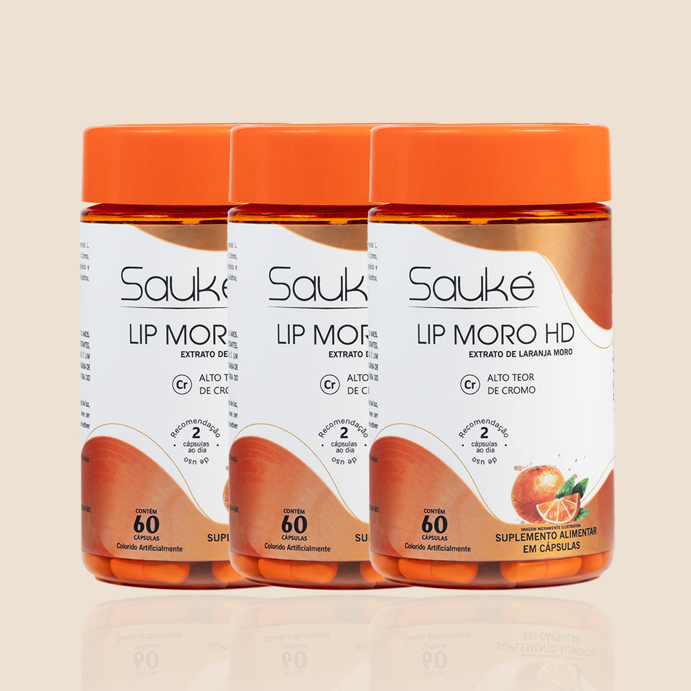 Kit 3 Lip moro HD - Tratamento Fitness, o poder da Laranja Moro