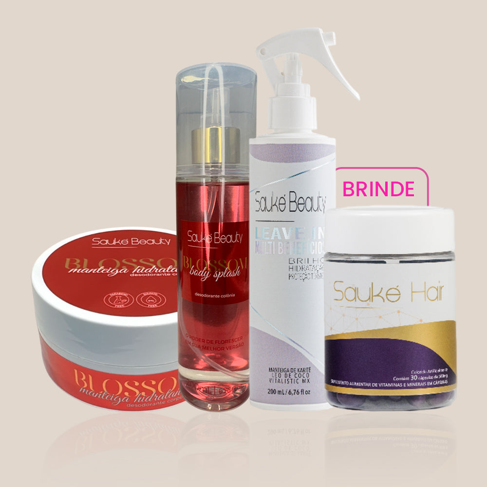Kit Compre 2 Leve 4: Body Splash + Manteiga ganha Sauké Hair e Leave in