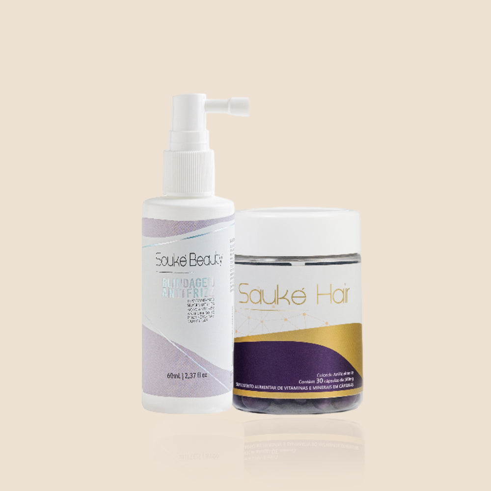 Kit - 1 Sauke Hair + 1 Blindagem Crescimento e controle