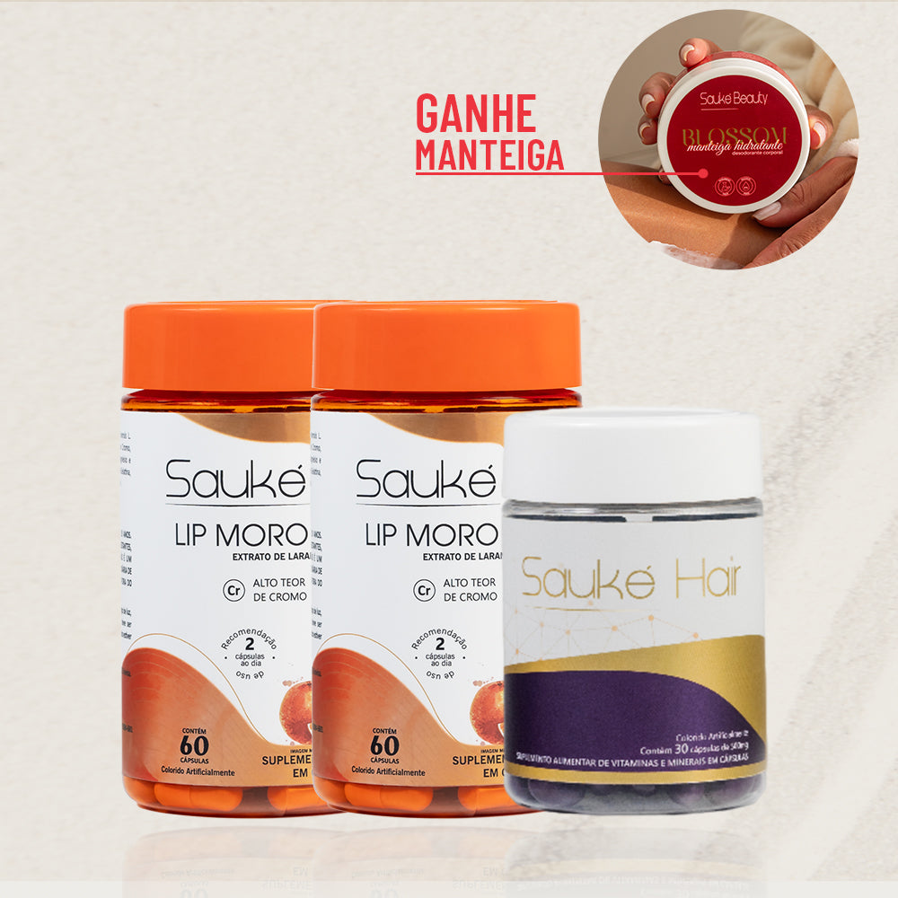 Kit - 2 Lip moro HD + 1 Sauke Hair