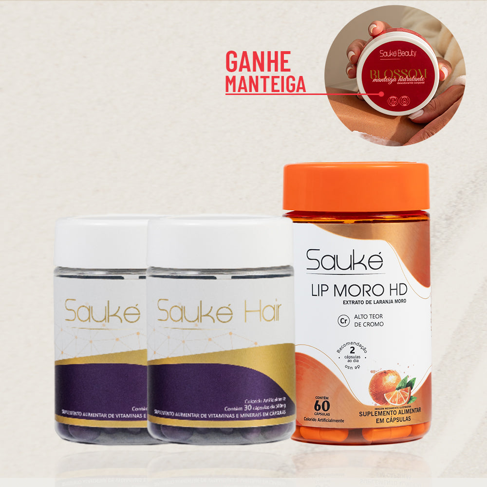 Kit - 2 Sauke Hair + 1 Lip moro HD