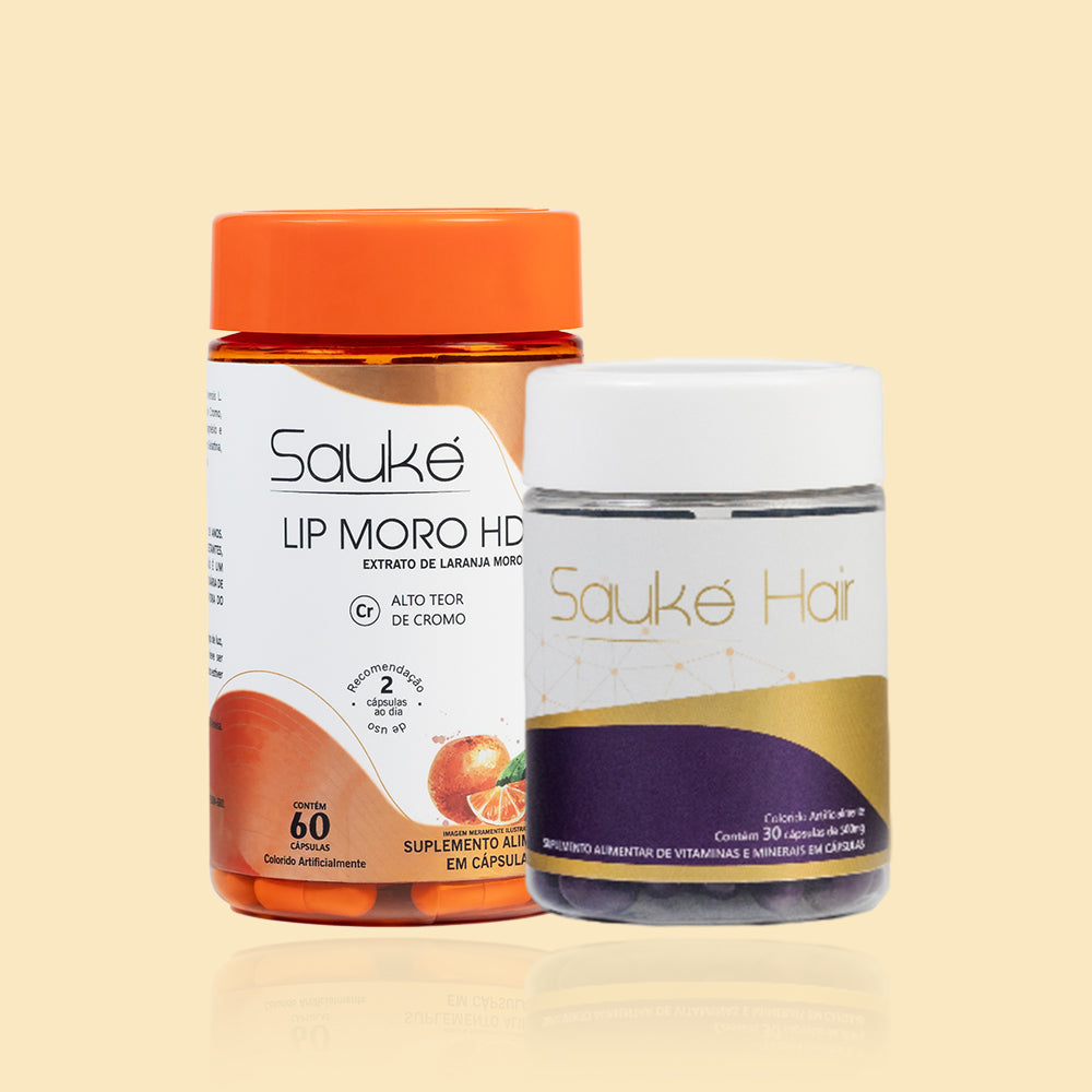 Kit - 1 Lip Moro HD + 1 Sauke Hair - Tratamento corpo e cabelo