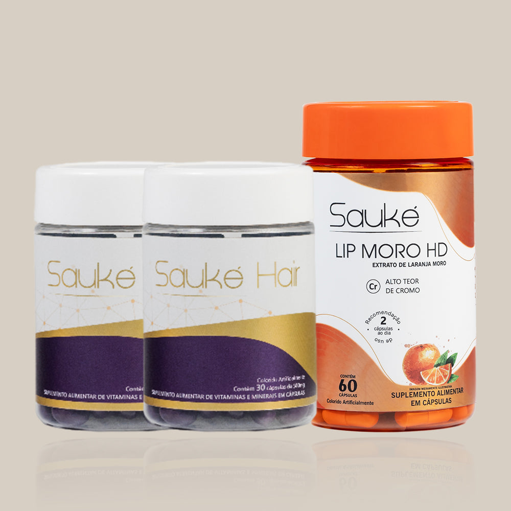 kit 2 Sauke hair + 1 Lip moro HD