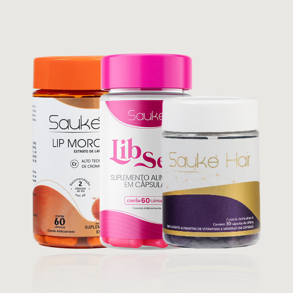 Kit LibSens + Sauké Hair + Lip Moro HD