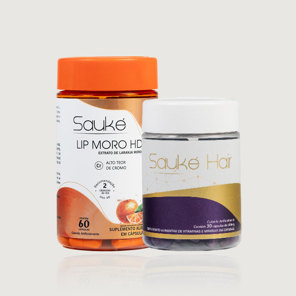 kit 1 Sauke Hair + 1 Lip moro HD