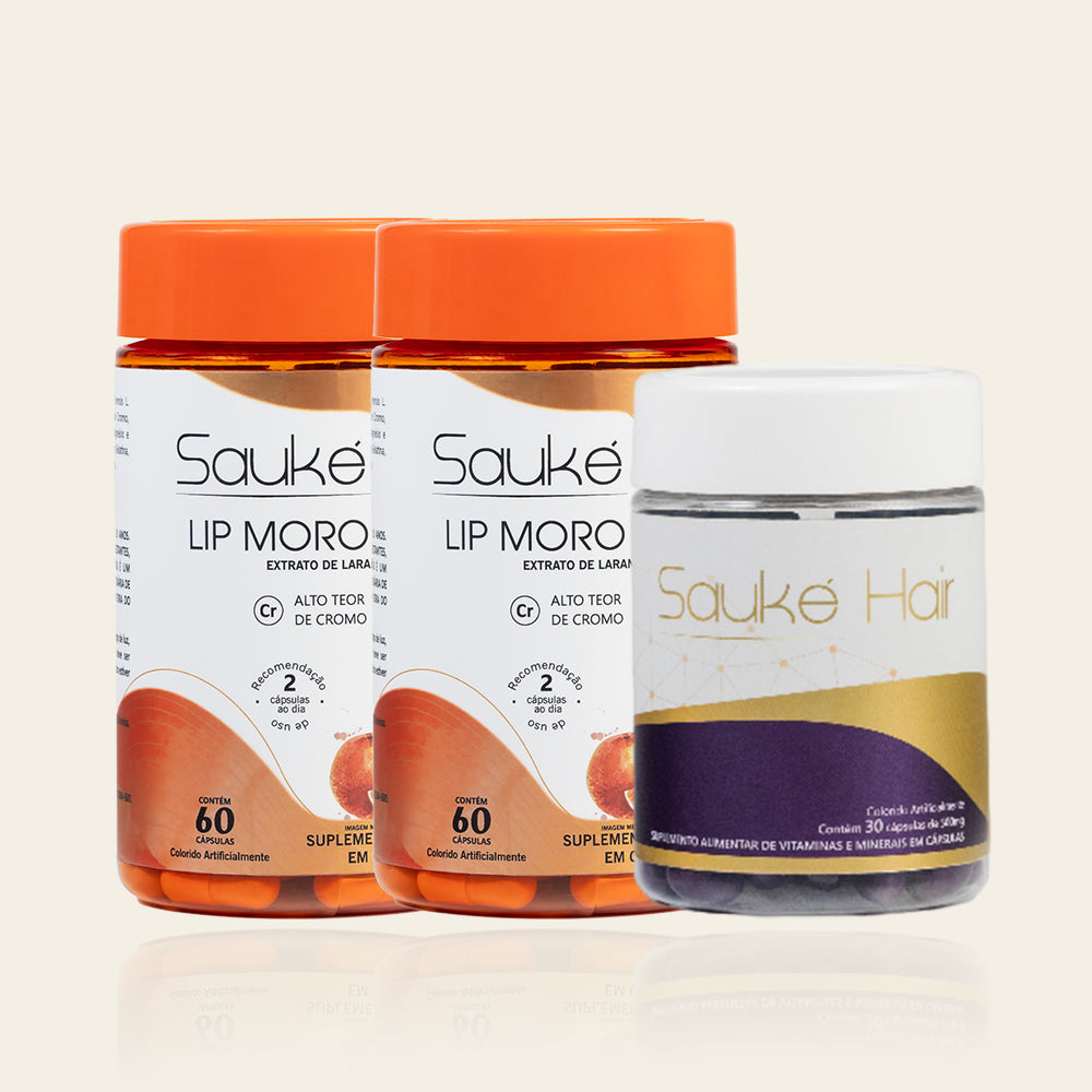 Kit - 2 Lip Moro + 1 Sauke Hair - Tratamento corpo e cabelo