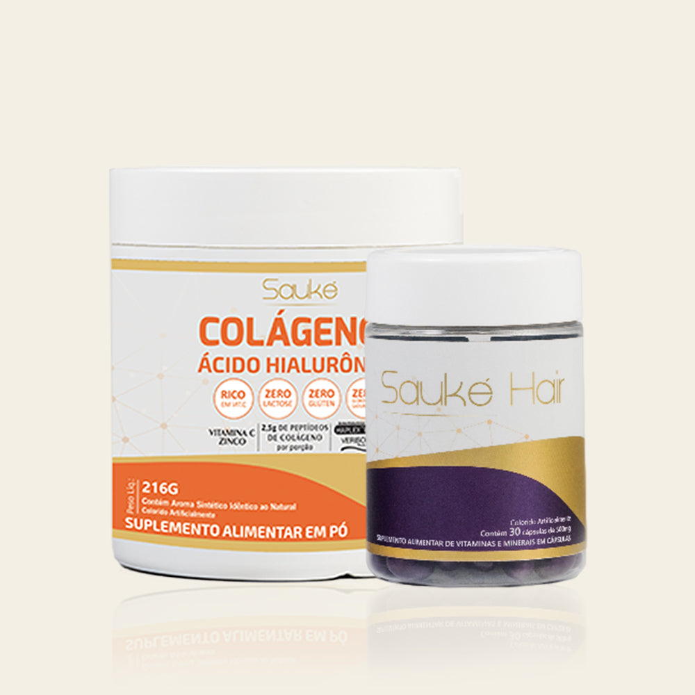 Kit - 1 Colágeno + 1 Sauke Hair