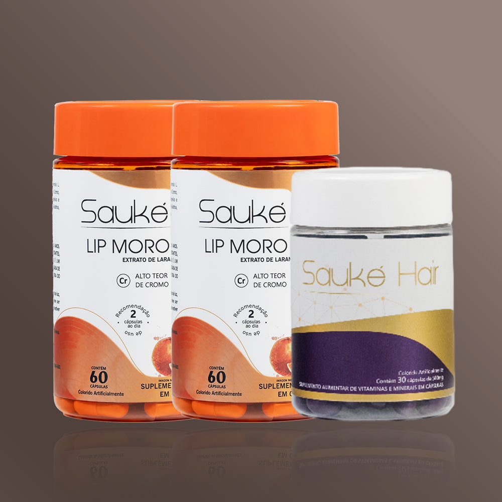 Kit - 2 Lip moro + 1 Sauke Hair