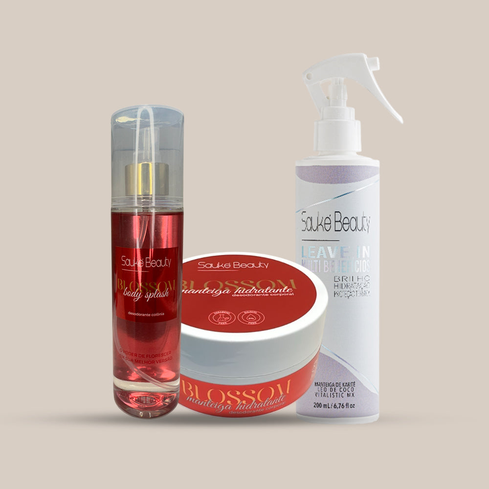 Kit Body Splash + Manteiga Corporal + Leave-in