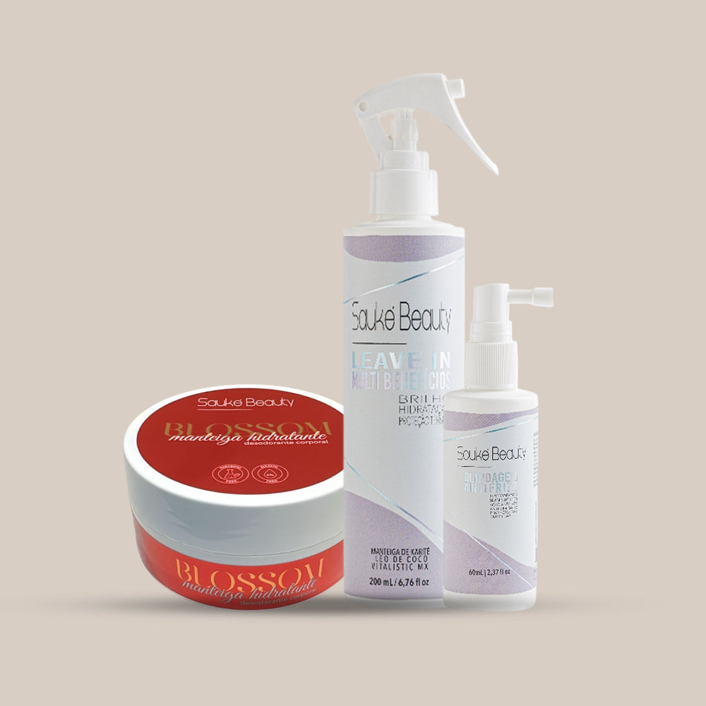 Kit Manteiga Corporal + Leave-in + Blindagem