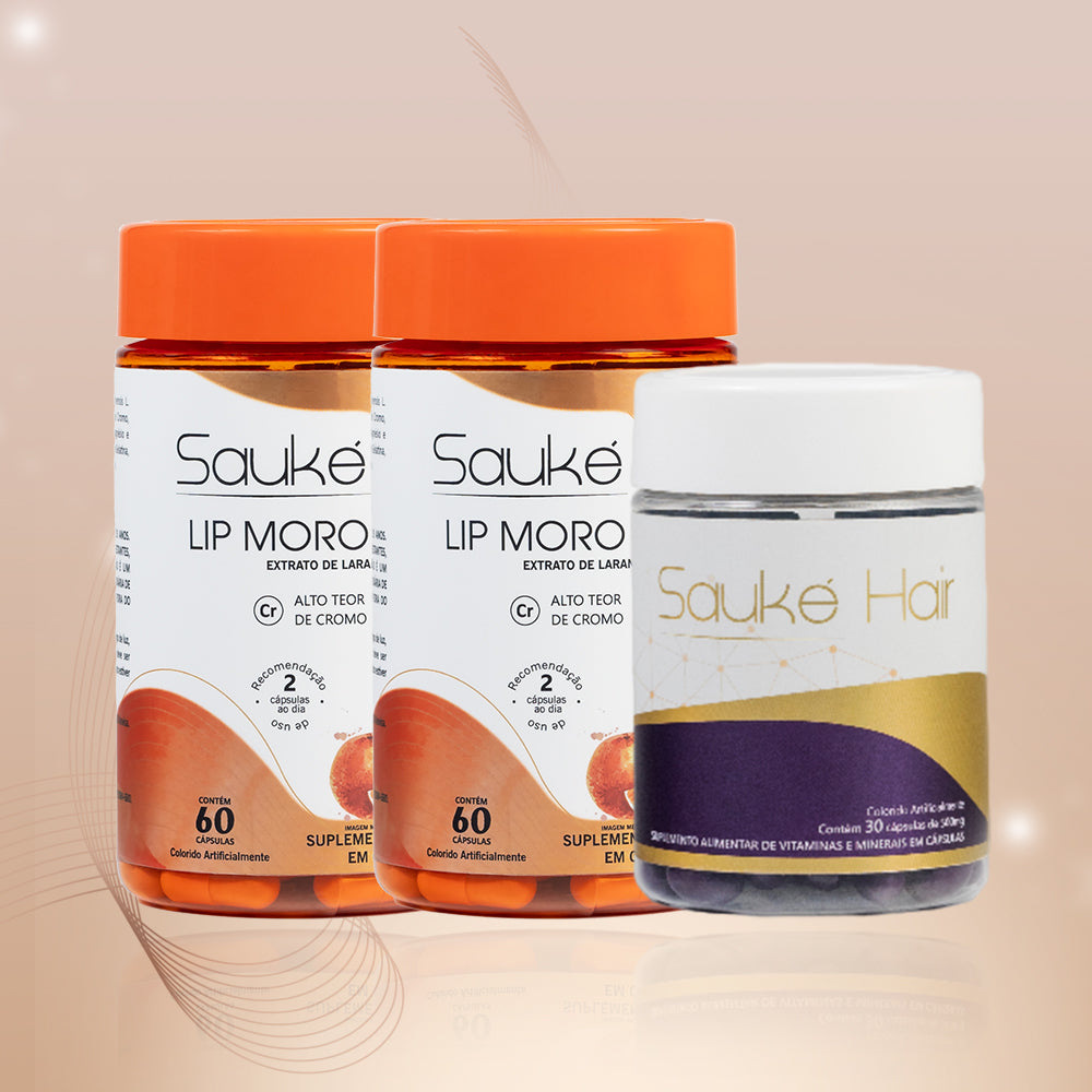 Kit 2 Lip moro Hd + 1 Sauke Hair