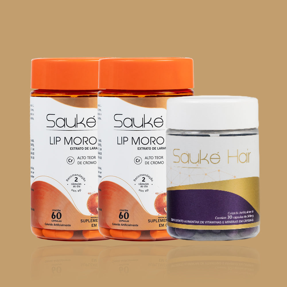 Kit 2 Lip moro Hd + 1 Sauke Hair