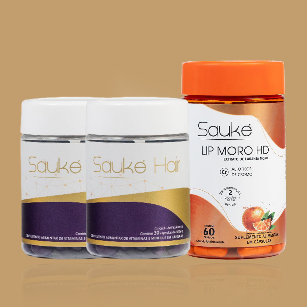 kit 2 Sauke hair + 1 Lip moro HD