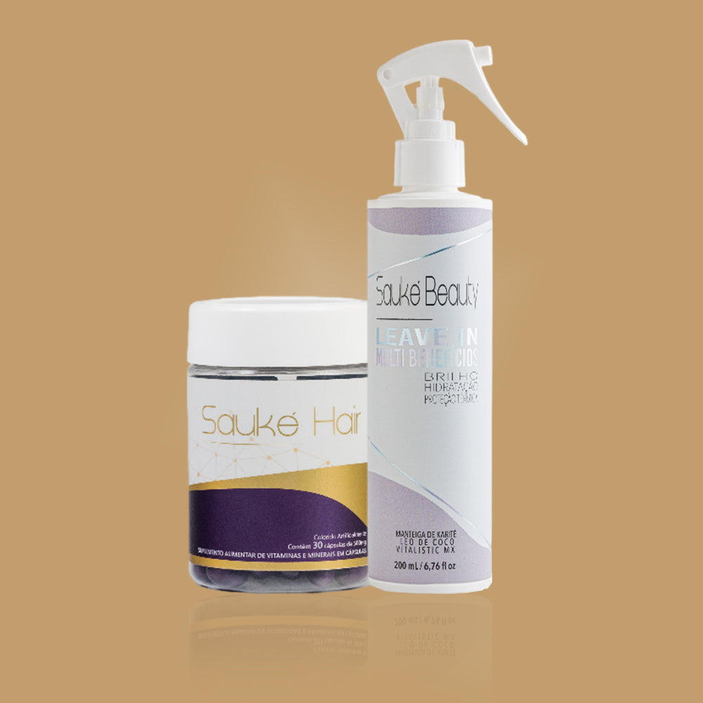 kit 1 Sauke Hair + 1 Leave in