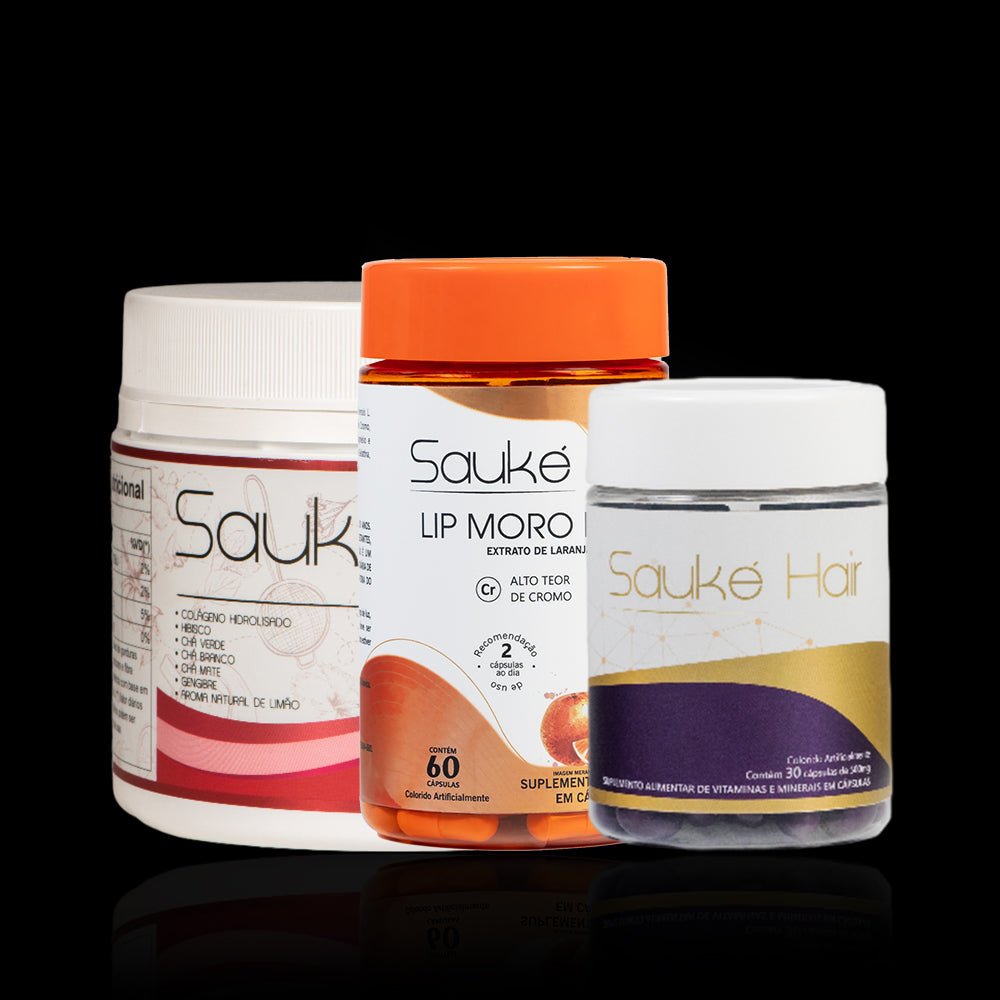 Kit chá + Lip moro HD + Sauke Hair