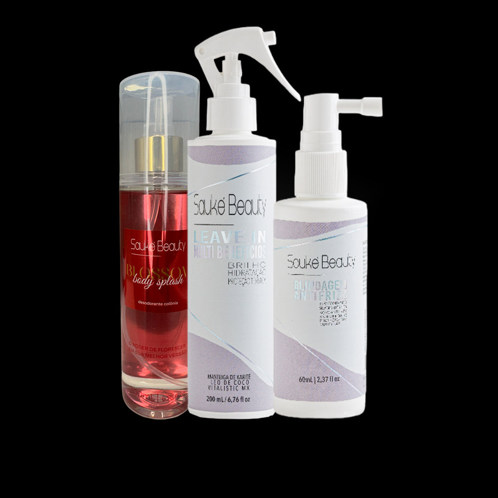 Kit Body Splash + Leave-In + Blindagem