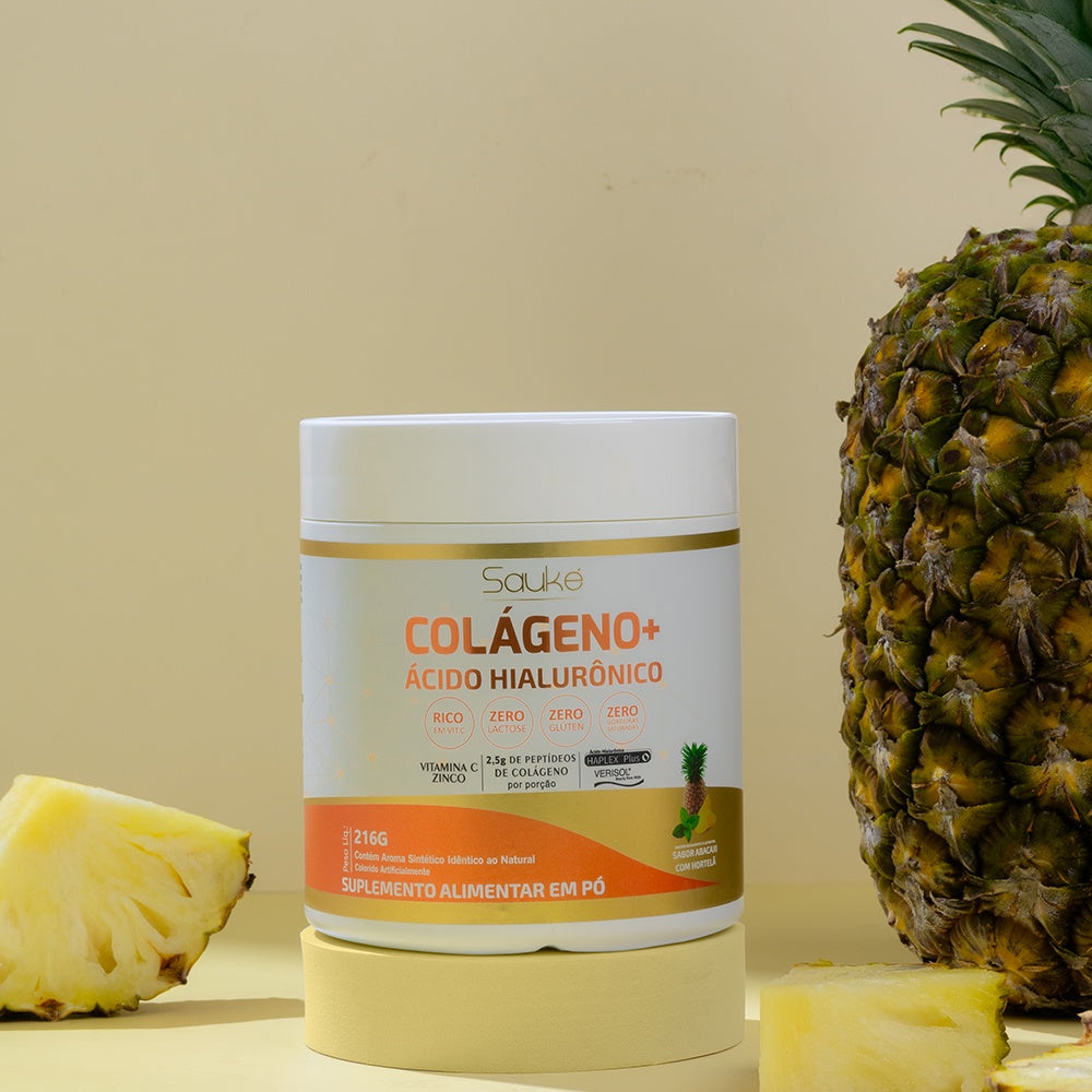 Kit Compre 2 Leve 4 Colágeno Verisol com Ácido Hialurônico  + Sauke Hair Vitamina Capilar