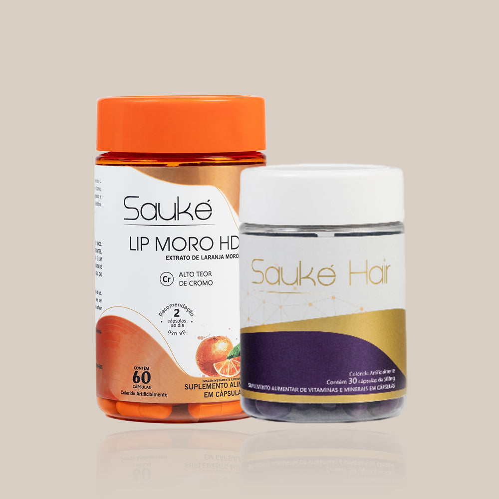 Kit - 1 Lip Moro HD + 1 Sauke Hair - Rotina obrigatória cabelo e corpo