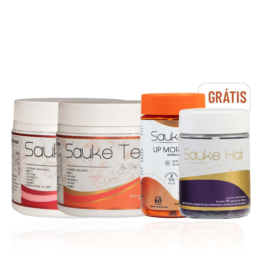 Kit compre 2 leve 4: 2 Chás ganhe Hair + Lip Moro HD