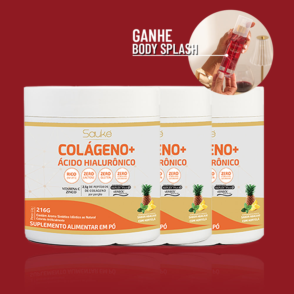 Kit 3 Colágenos ganha Body Splash