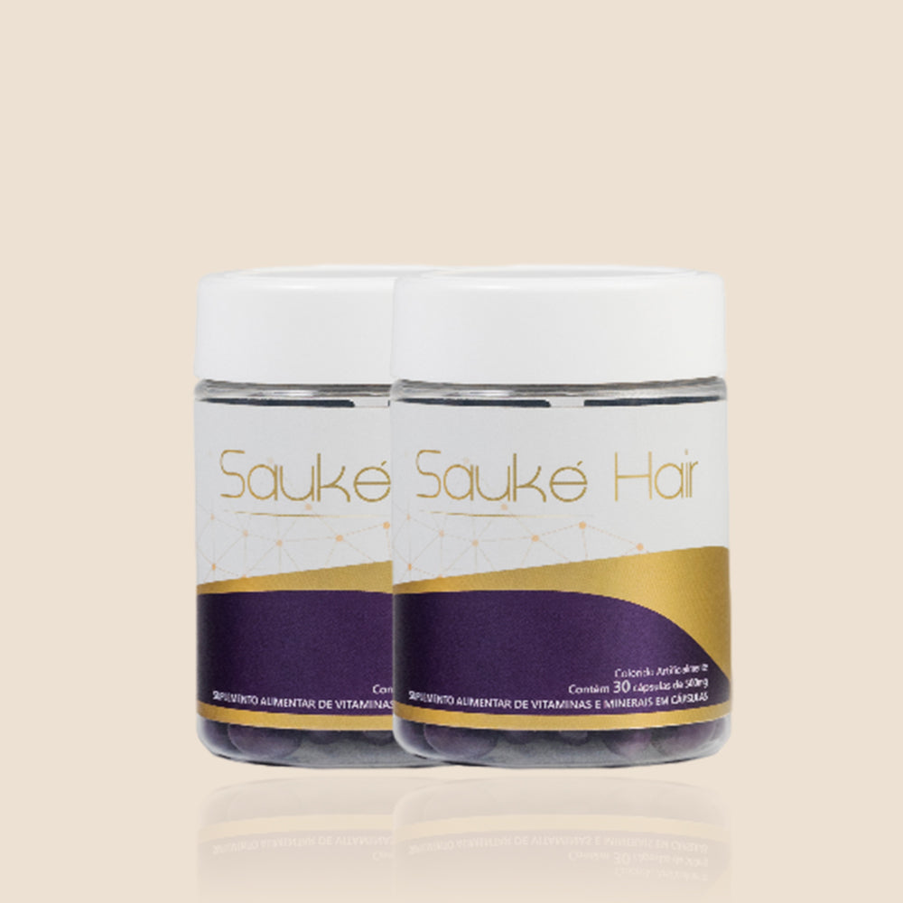 Kit 2 Sauke Hair - tratamento capilar, força e crescimento