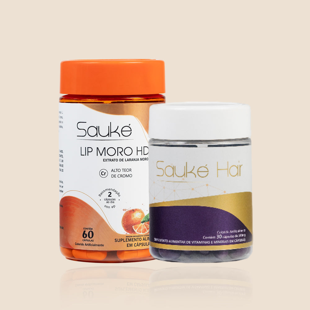 Kit - 1 Lip Moro HD + 1 Sauke Hair - Rotina obrigatória cabelo e corpo