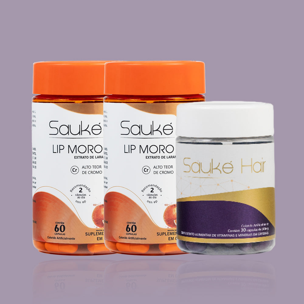 Kit - 2 Lip moro + 1 Sauke Hair