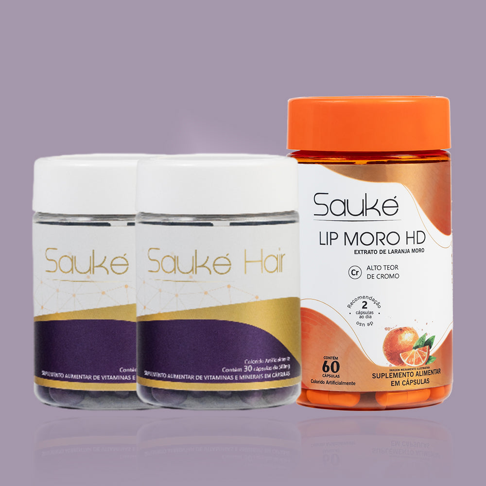 Kit - 2 Sauke Hair + 1 Lip moro HD