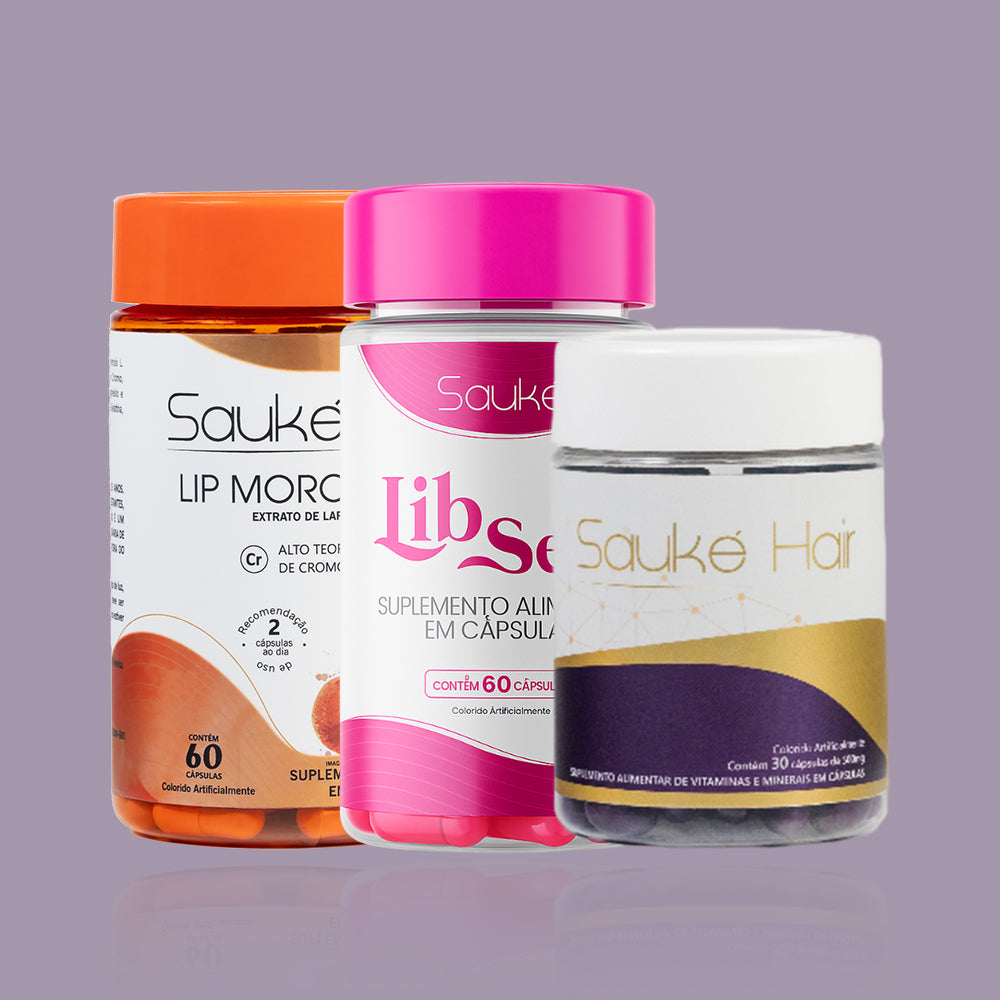 Kit LibSens + Sauké Hair + Lip Moro HD