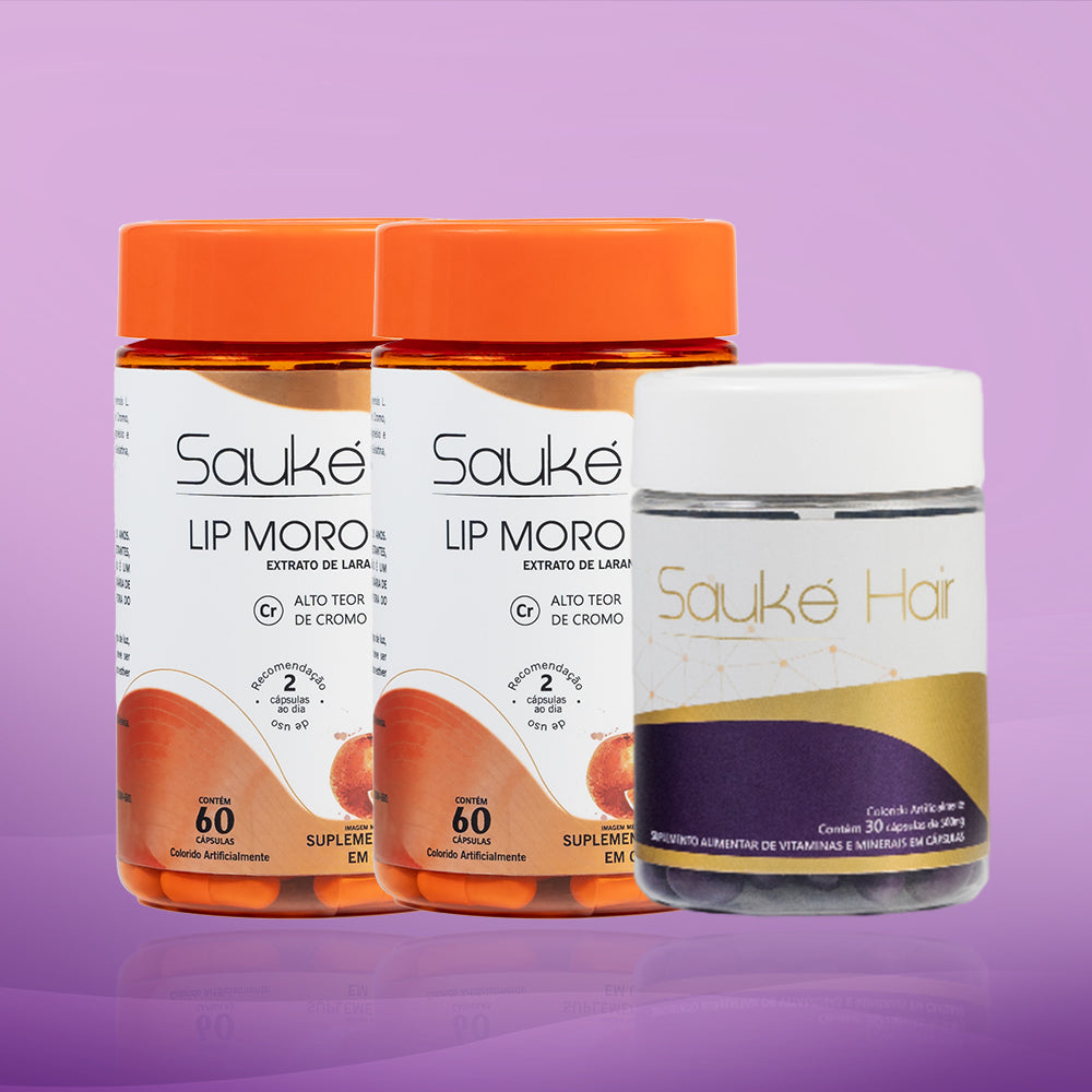 Kit 2 Lip moro Hd + 1 Sauke Hair