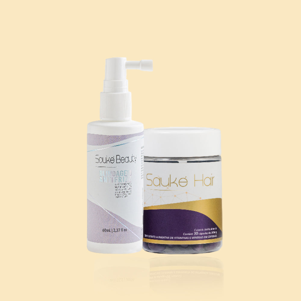 Kit - 1 Sauke Hair + 1 Blindagem Crescimento e controle