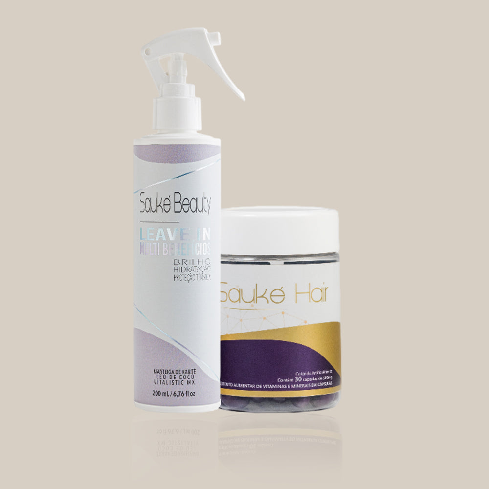 kit 1 Sauke Hair + 1 Leave in